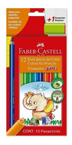 Colores Jumbo Triangular X 12 Uds Faber Castell