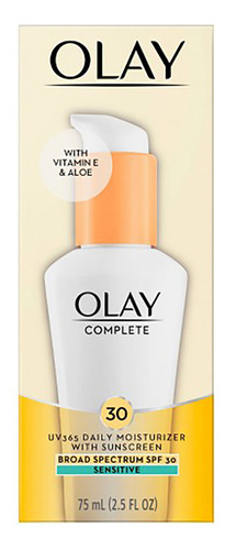 Olay Complete Lotion Moisturizer Sensitive Spf 30 75 Ml Loción Hidratante Completa Sensitive Spf 30 Spf Proporciona Hidratación Duradera Para Pieles Sensibles.