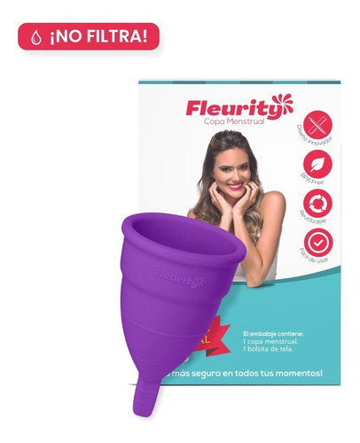 Imagen 1 de 3 de Copa Menstrual Que No Filtra - Fleurity 
