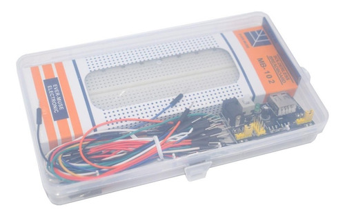 Pack Protoboard Mb102 Cables 65u Mini Fuente 5v 3.3v [ Max ]