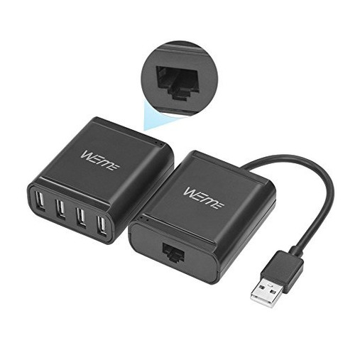 Weme Extensor Usb, 4 Puertos Usb 2.0 Hub Ethernet Extender S