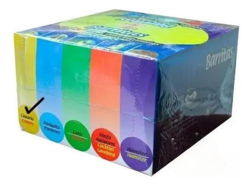 Alimento Caja Barritas Granos Semillas Para Periquito 20 Pz