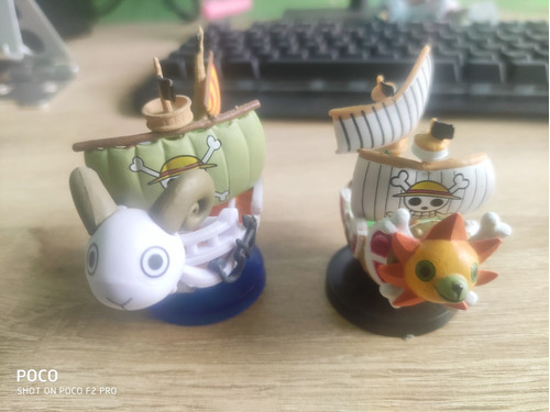 One Piece Barcos Going Merry 7.5cm , Sunny 7cm Altura (2u)