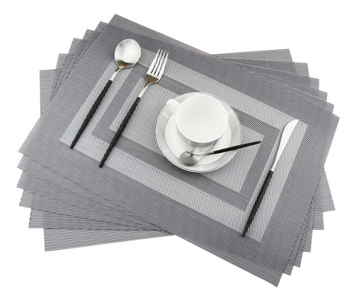 Manteles Individuales Rectangular Mesa 12 Piezas 45×30cm