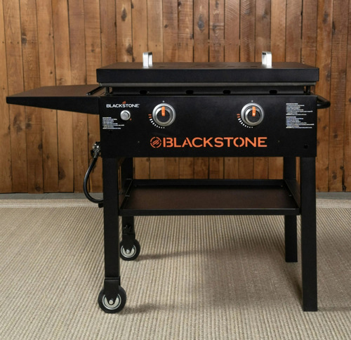 Asador Plancha Blackstone De Gas Con 2 Quemadores, Color Negro