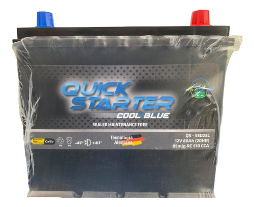 Bateria De Auto Quickstarter 55d23l  60 Amperes
