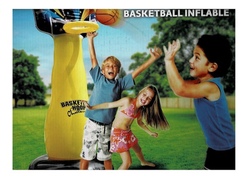 Canasta Basketball Inflable Niños Playday