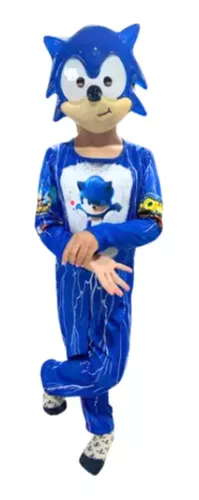 Fantasia Sonic Infantil Macacão Curto Pop c/ Máscara Oficial em Promoção na  Americanas