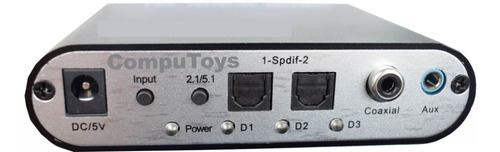 Zdta51 Conversor Audio Toslink A Stereo 5.1 Computoys