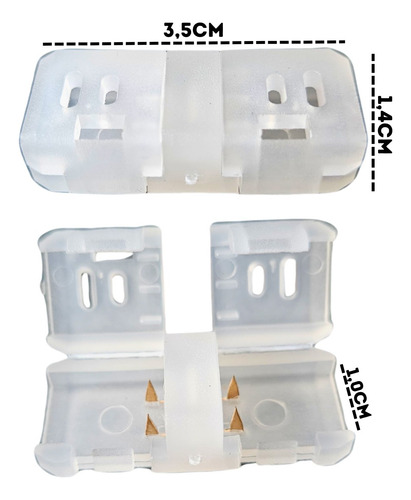 Kit 10 Emenda P/ Fita Led Pratik Super Brilho 10w/6.5w Gaya