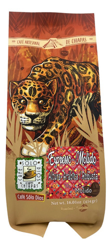 Café Sólo Dios, Jaguar 454g, Artesanal, Expresso Molido