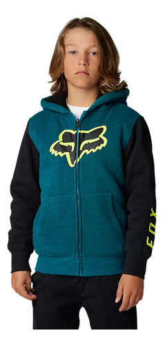 Poleron Lifsetyle Niño Leed Sherpa Lined Azul Fox