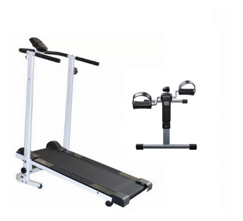 Imagen 1 de 10 de Cinta Magnética Arg-051 + Mini Bike Plegable Mundo Gym