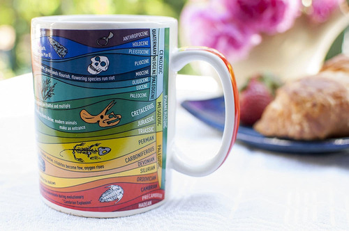 Geologic Time - Taza De Referencia Colorida De 26 Eones Geol