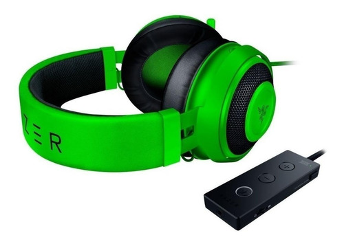 Audífonos gamer Razer Kraken Tournament Edition green