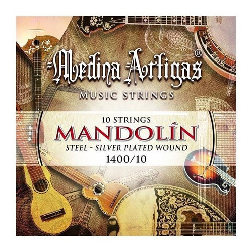 Encordado Mandolina 10 Cuerdas Medina Artigas 1400/10