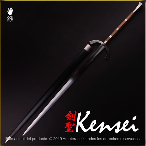 Imagen 2 de 10 de Espada Mandoble Dos Mano Forjada Acero 5160 Templada Kensei