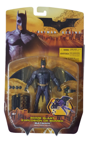 Figura Batman Bomb Blast Explosion 2005 Blister Amarillo