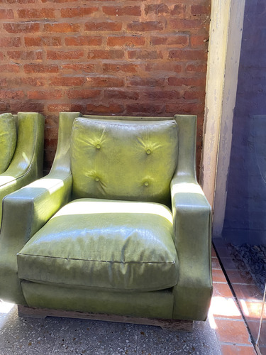 2 Sillones Individuales Excelente Estado Hago Envios Verde Green (Usado)