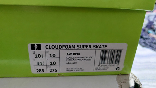 Zapatillas Adidas Cloudfoam Super Skate Aw3894 Usado (Usado)