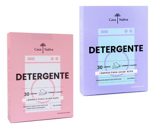 2pack Detergente Láminas Ecológico - Máxima Limpieza Natural