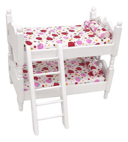 Mueble De Dormitorio Infantil En Miniatura 1:12 Con Forma De