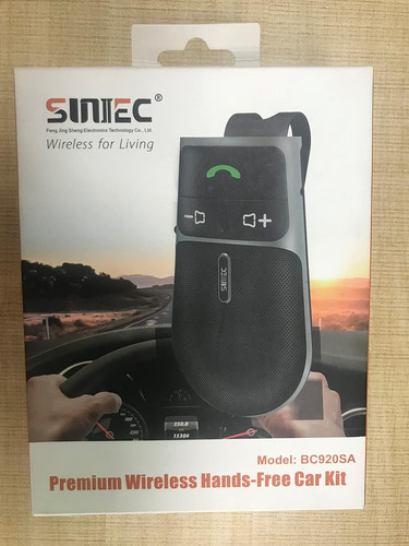 Altavoz Manos Libres Bluetooth Coche Para Teléfono Celular,