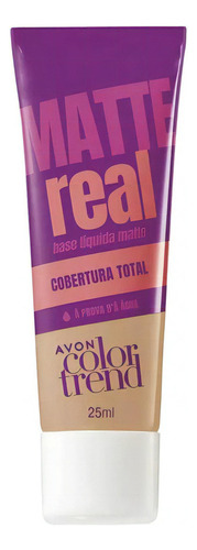 Base Líquida Avon Matte Real Diversas Cores  25ml Tom 120NQ