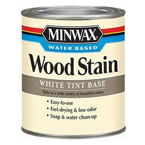 618064444 Water-based Wood Stain, Quart, White Oak , Ti...