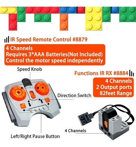 Kit De Motor 10 En 1 Compatible Con Lego Technic
