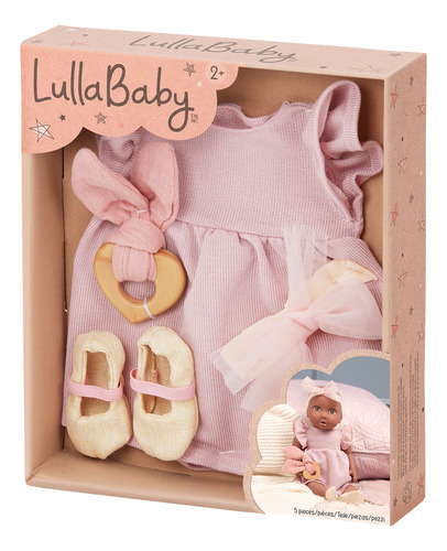 Conjunto De Ropa Vestido Para Bebotes Muñecas Lullababy