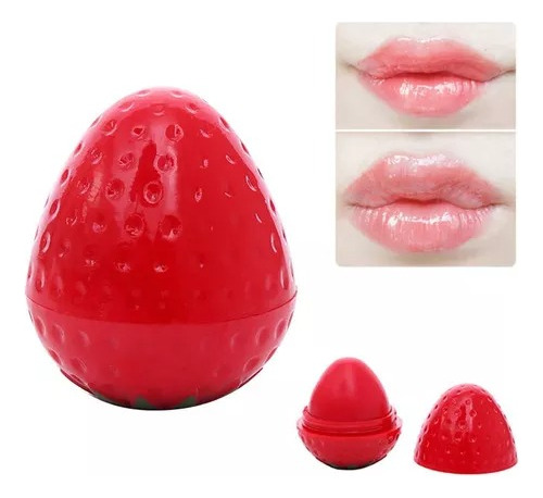 Caja De 24 Bálsamos Para Labios Hidratante Forma De Fresa