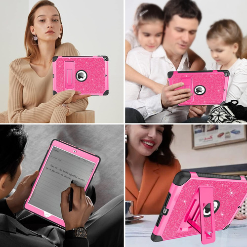 Funda Yinlai P/ iPad(5ta/6ta Gen, Air2, Pro) Rosa Brillante