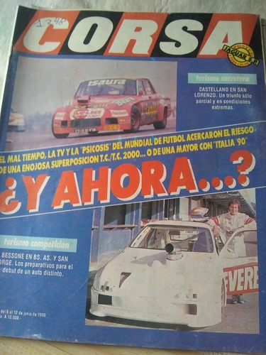 Revista Corsa Bessone En Bs As Giaffone 06 1990 N1248