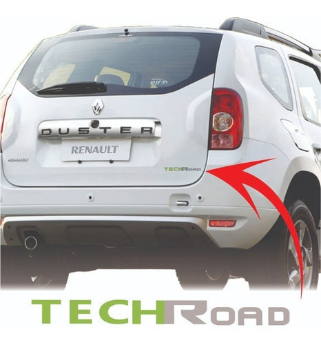 Adesivo Duster Tech Road Techroad Traseiro Mala Renault