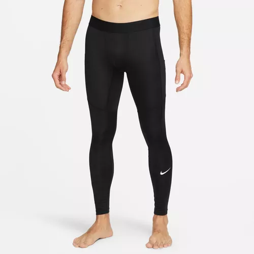 Calça Legging Nike Pro Masculina - Preto+Branco