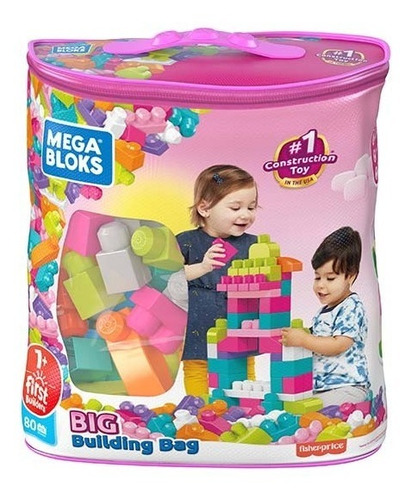 Juego Mega Blocks Gran Bolsa Rosada