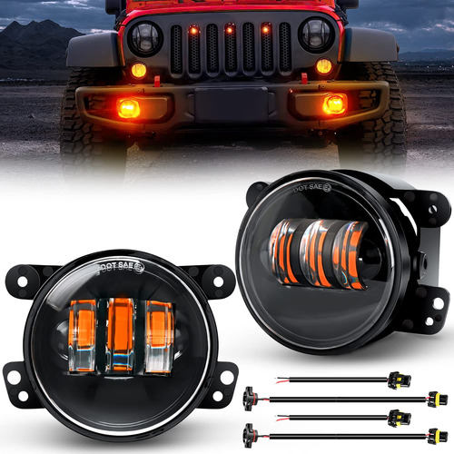 Nilight Conjunto Luz Antiniebla Led 4  Para Jeep Wrangler Jk