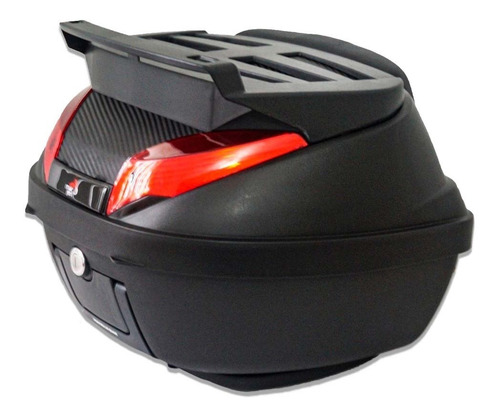 Imagen 1 de 5 de Maletero Respaldo Baúl Equipaje Caja Moto Top Case 40 Lts