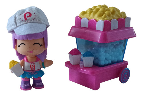 Pinypon Muñeca Con Carro De Palomitas Mix Is Max (Usado)