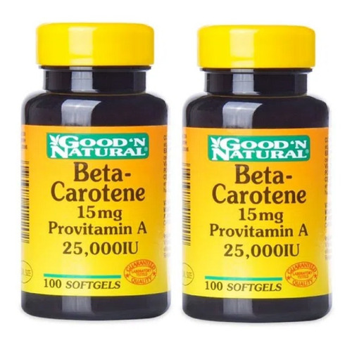 2 Betacarotene 15mg Vitamina A - Unidad a $66750