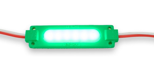 10 Módulos Plasma Tipo Chip Con 6 Led 5730 / Colores Color Verde