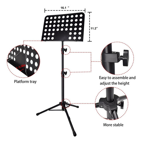 Partituras De Partitura Com Suporte De Luz E Telefone, 57 De
