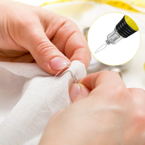 Enhebrador De Agujas Led: Herramienta De Costura Práctica