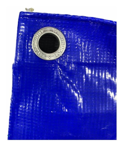 Lona Caminhão Locomotiva Emborrachada Azul Pvc 3x3 Mts