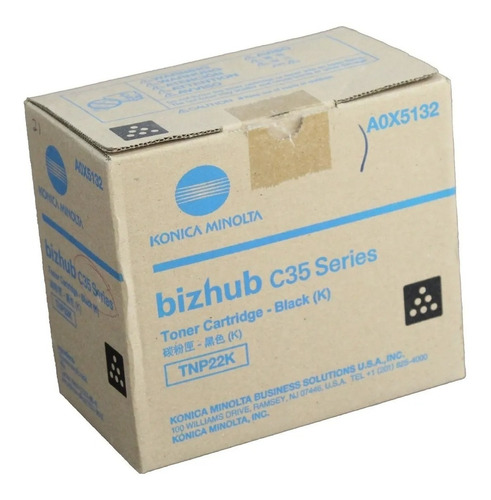 Toner Konica Tnp22k A0x5132 Color Negro K Bizhub C35 Series