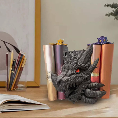 Estatua De Dragón, Soporte Para Libros, Sujetalibros,