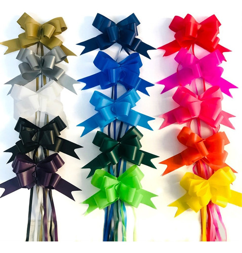 Moños Magicos Grande X50 Mate Todos Los Colores Para Regalo
