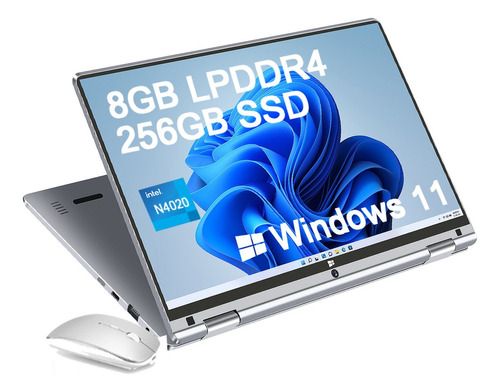 Laptop  Vanwin IDPad LP-vanwin-116 gris táctil 11.6", Intel Celeron N4020  8GB de RAM 256GB SSD, Intel UHD Graphics 600 60 Hz 1366x768px Windows 11 Home