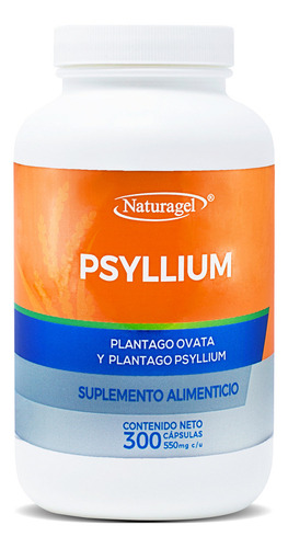 Psyllium Puro Sin Azúcar | 300 Cápsulas | Naturagel Sin Sabor